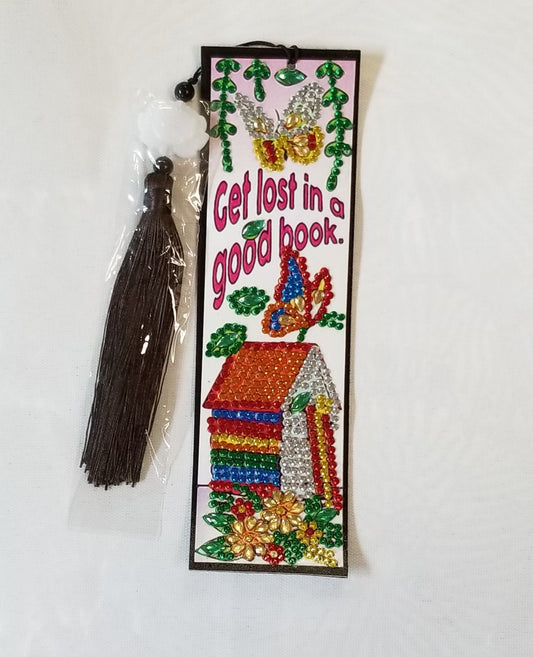 Get Lost In A Good Book Diamond Painted Bookmark