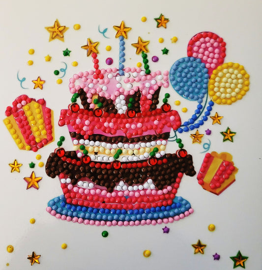 Happy Birthday Card with Cake