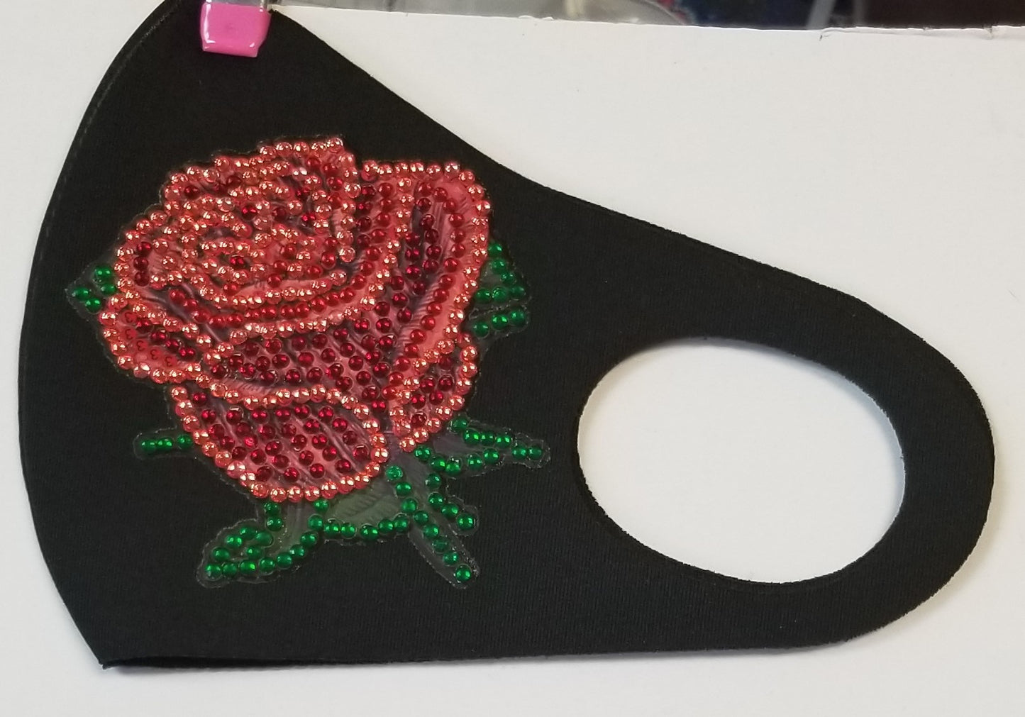 Single Red Rose Mask