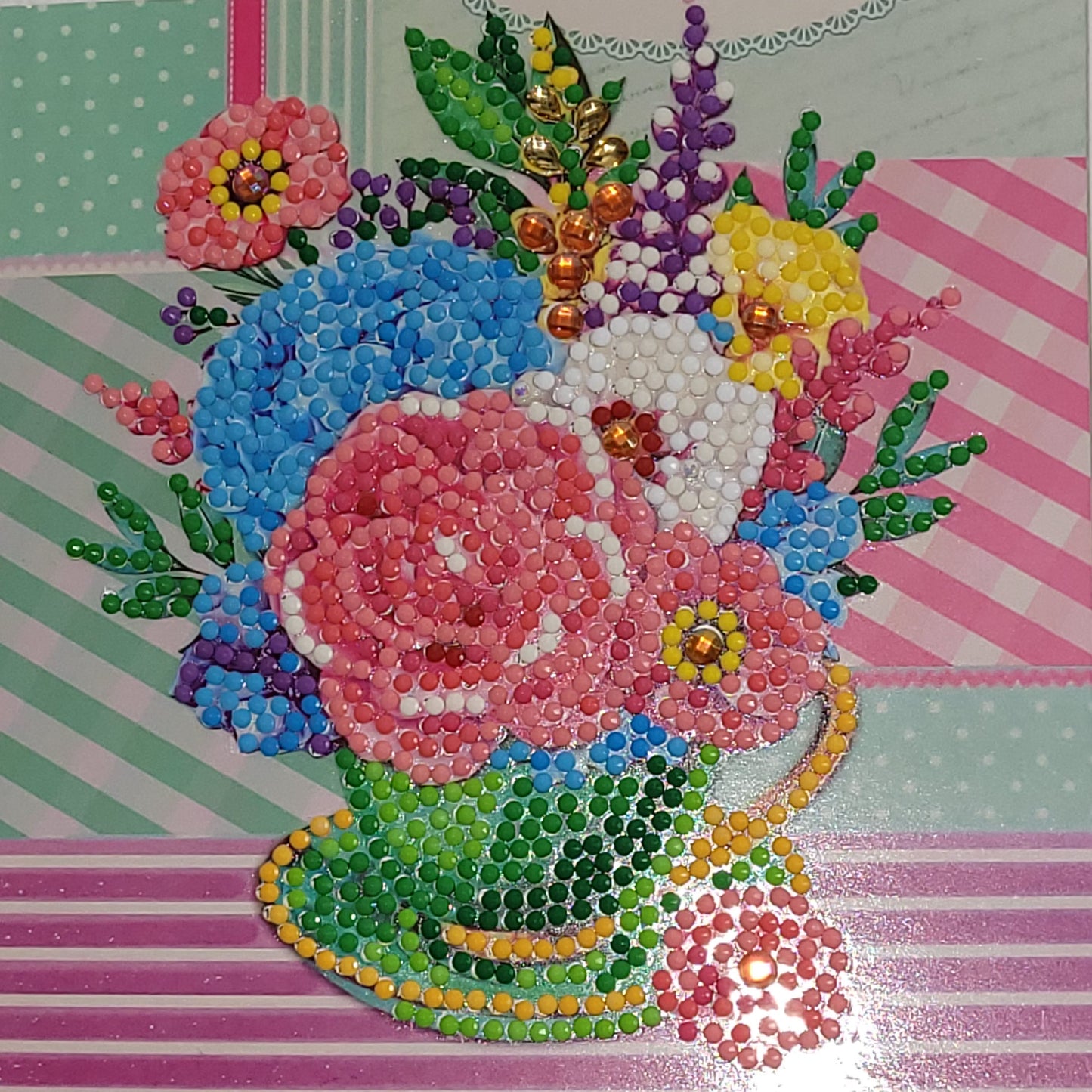 Diamond Painted Greeting and Note Card