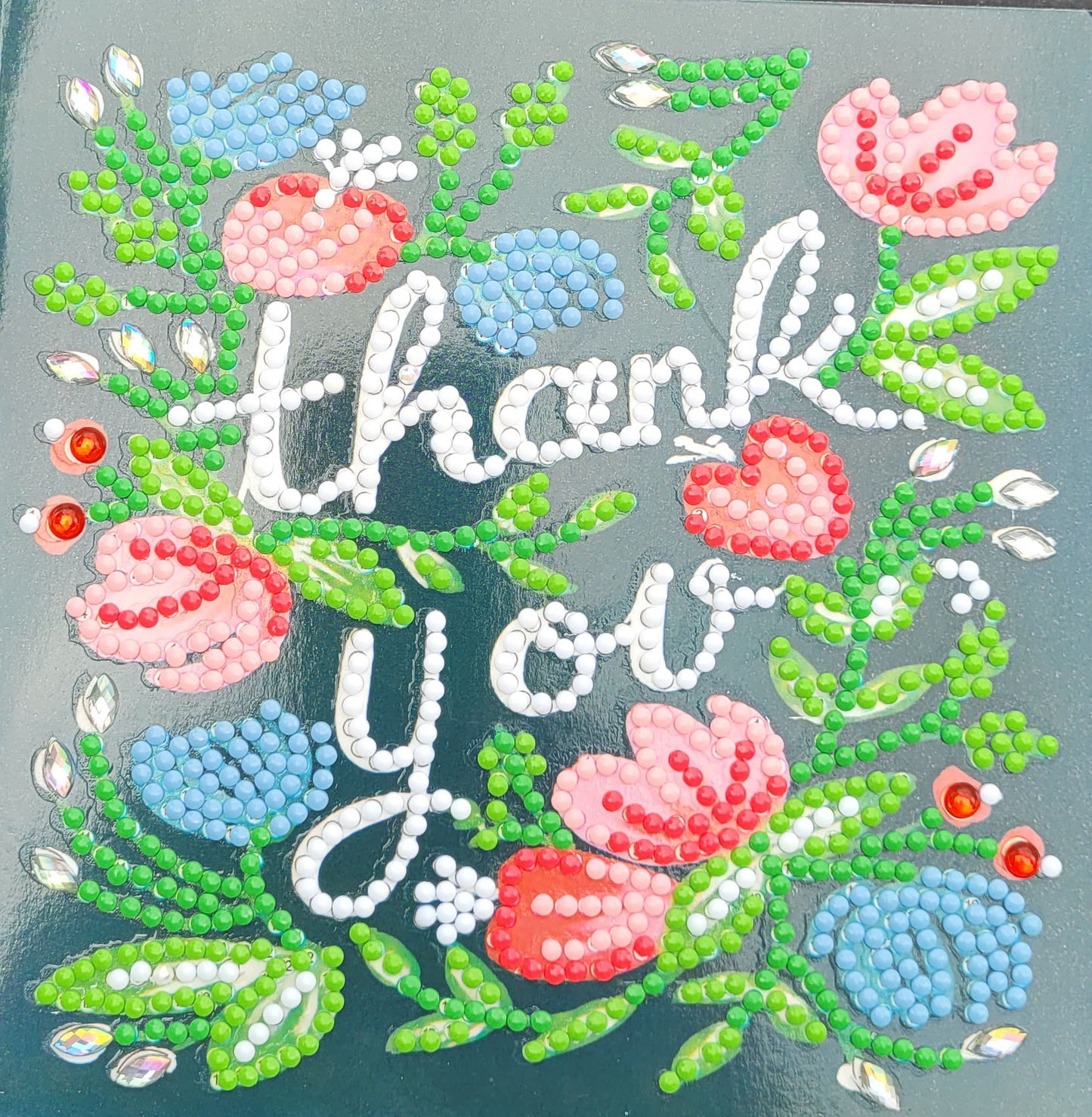 Thank You Card with Flowers