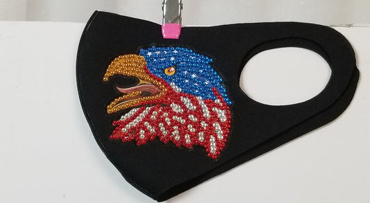 Red White And Blue Eagle Head