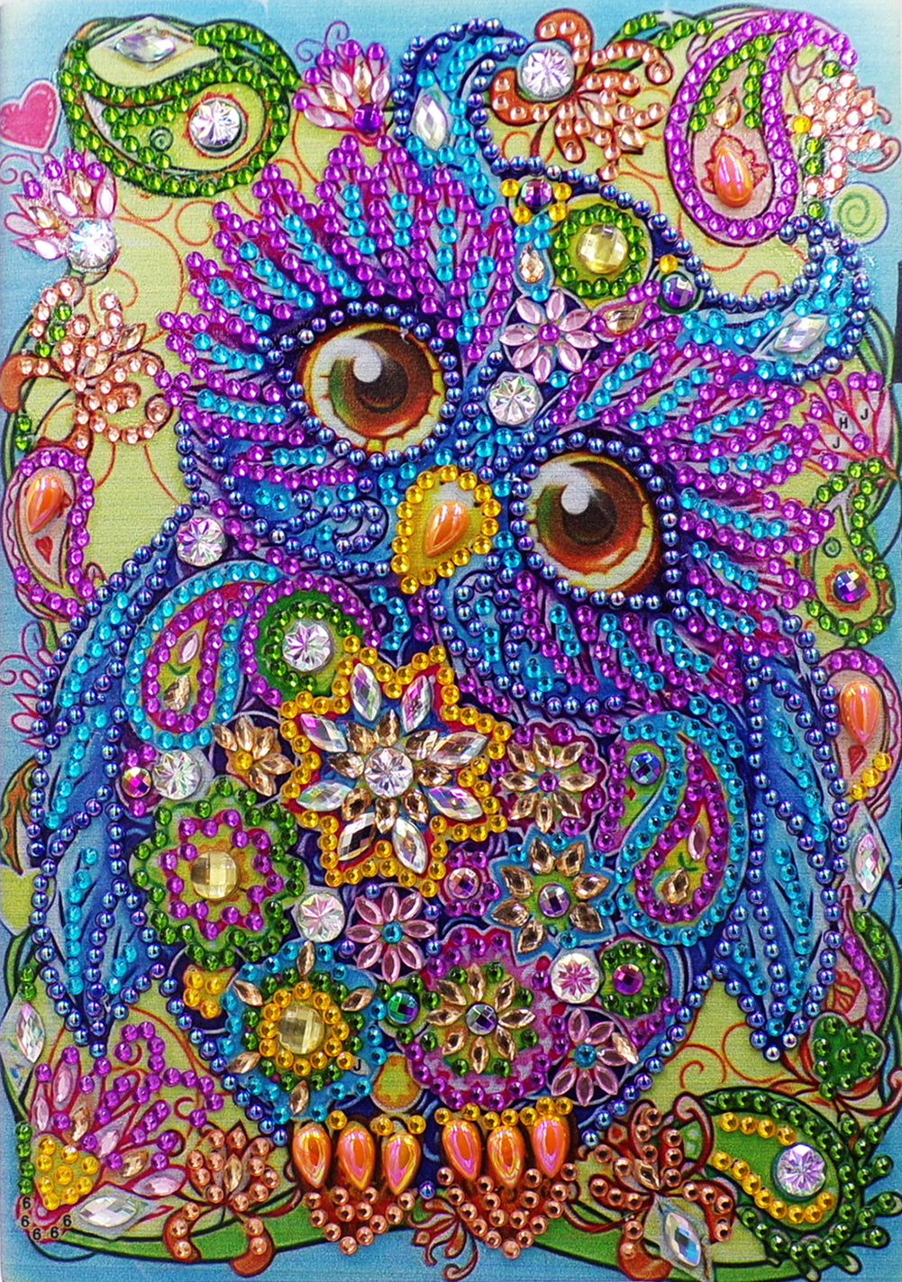 Diamond Painted Owl Notebook