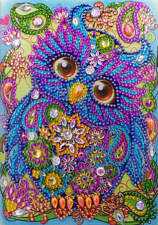 Diamond Painted Owl Notebook