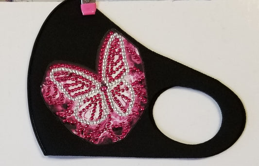Pink Butterfly Mask